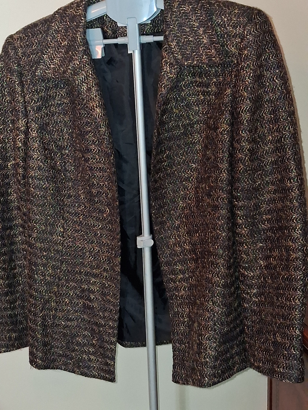 Vintage Sag Harbor Black Multi-Tone Tweed Blazer